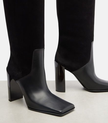 Alaïa Bottes 90 en cuir et daim - Alaia - Modalova