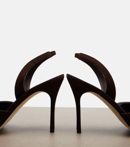Escarpins slingback Borelapla en daim - Manolo Blahnik - Modalova