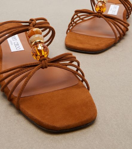 Mules Lova en daim à ornements - Jimmy Choo - Modalova