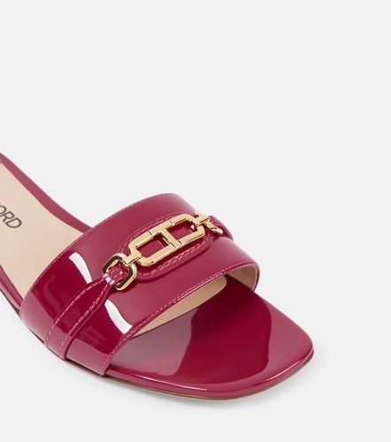 Mules Whitney Stadium T en cuir verni - Tom Ford - Modalova