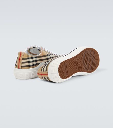 Baskets Check en toile - Burberry - Modalova