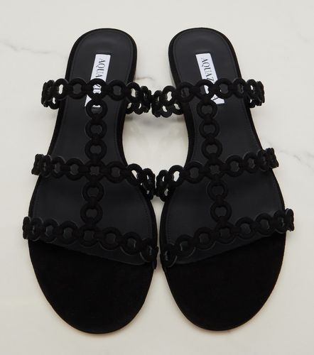 Sandales Infinity Chain en daim - Aquazzura - Modalova