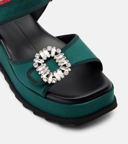 Sandales Slidy Viv' à plateforme en cuir - Roger Vivier - Modalova