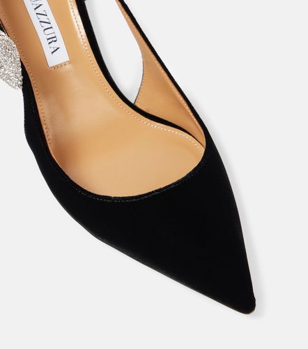 Escarpins slingback Very Bow Tie Crystal 65 - Aquazzura - Modalova