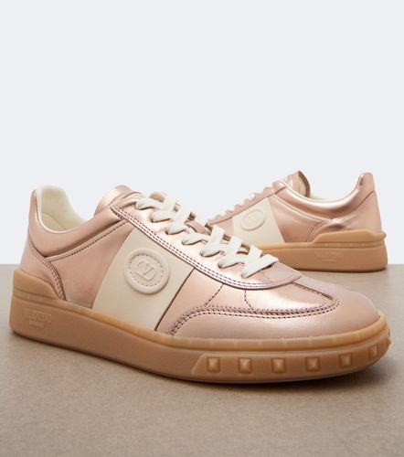 Baskets Upvillage en cuir métallisé - Valentino Garavani - Modalova