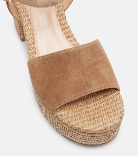 Espadrilles Carol à plateau en daim - Gianvito Rossi - Modalova