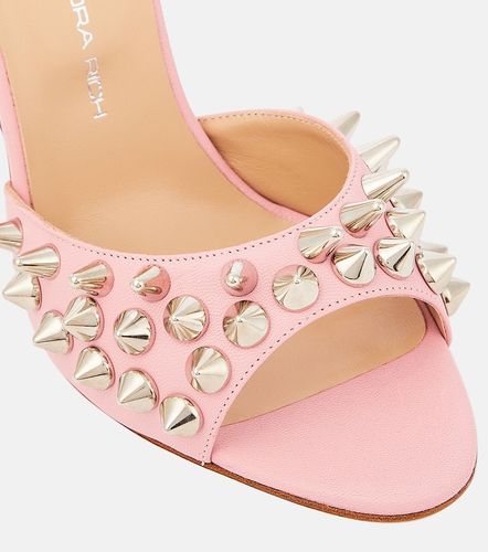 Sandales en cuir à ornements - Alessandra Rich - Modalova