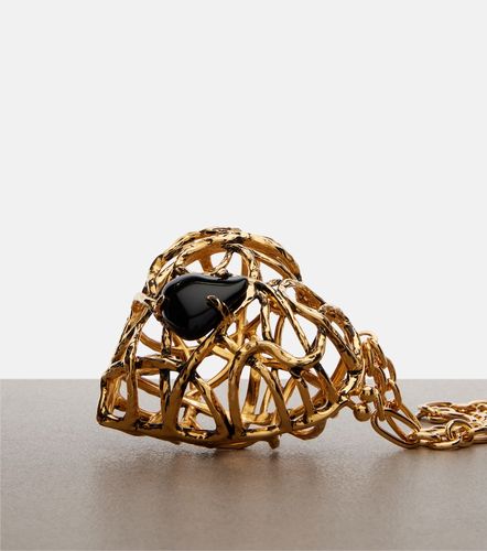 Pochette Heart à ornements - Saint Laurent - Modalova