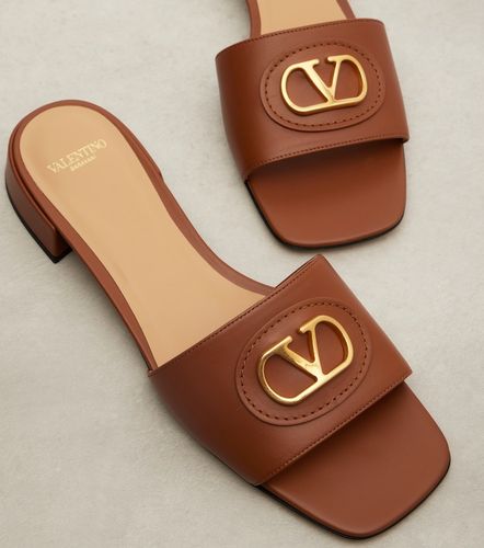 Mules VLogo en cuir - Valentino Garavani - Modalova