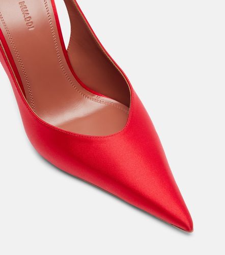 Escarpins slingbacks Anok en satin - Amina Muaddi - Modalova