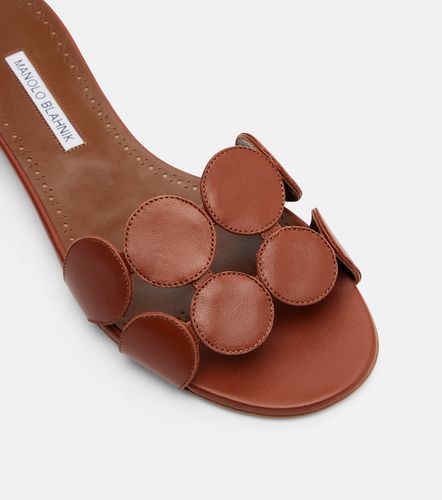 Mules Haribalmuflat en cuir - Manolo Blahnik - Modalova