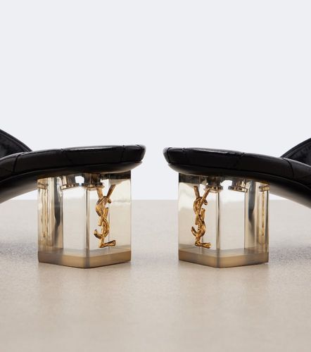 Mules Sip Cassandre en cuir - Saint Laurent - Modalova
