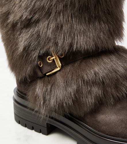 Bottes après-ski Maverick en shearling et daim - Gianvito Rossi - Modalova