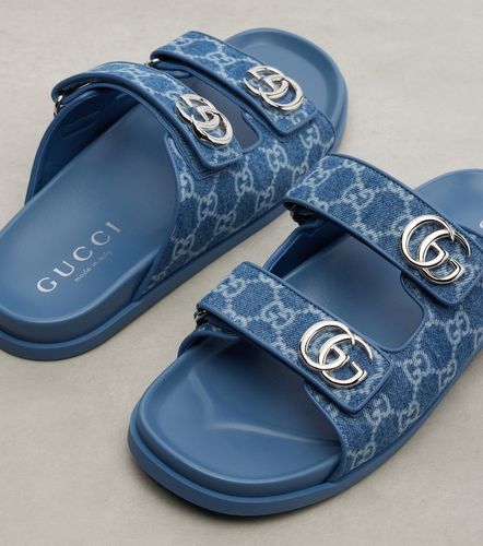Gucci Mules GG en denim - Gucci - Modalova