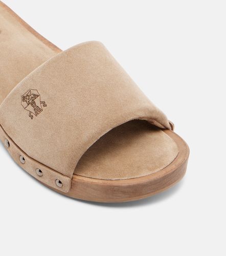 Brunello Cucinelli Mules en daim - Brunello Cucinelli - Modalova