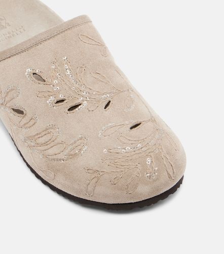 Mules en daim à sequins - Brunello Cucinelli - Modalova