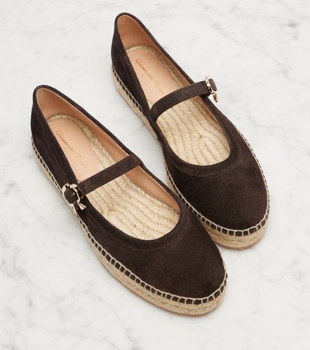 Espadrilles Mary Jane Elda en daim - Gianvito Rossi - Modalova