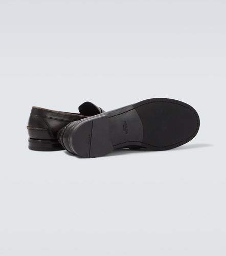 Mocassins en cuir à entaille penny - Prada - Modalova
