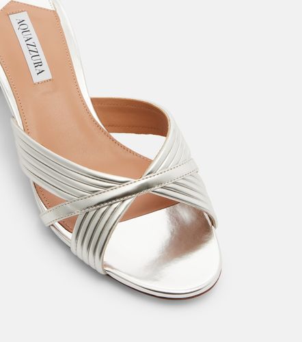 Mules Sundance en cuir métallisé - Aquazzura - Modalova