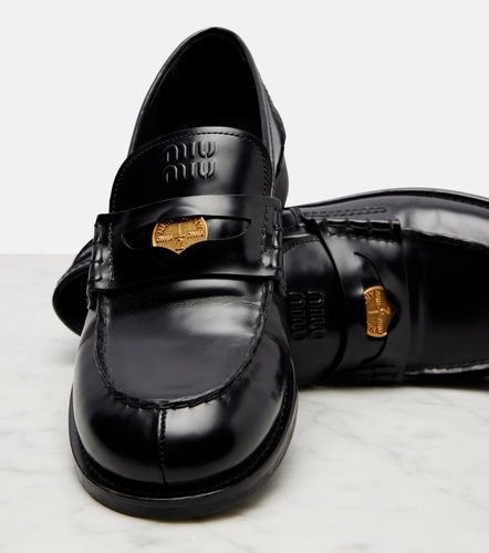Miu Miu Mocassins en cuir - Miu Miu - Modalova
