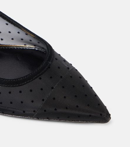Chaussures plates en résille et daim - Tory Burch - Modalova