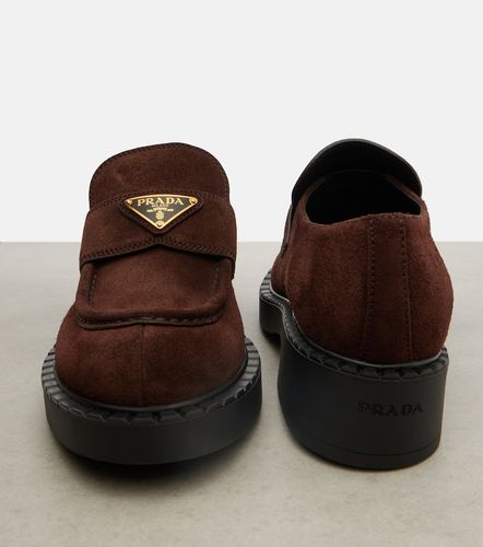 Prada Mocassins Chocolate en daim - Prada - Modalova
