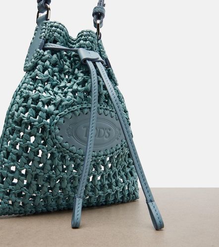 Sac seau Mini EBL à effet raphia - Tod's - Modalova
