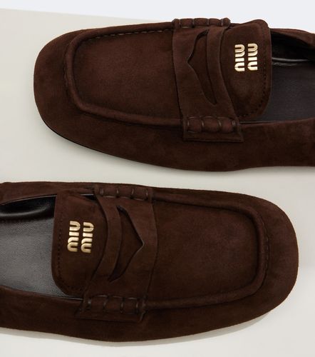Miu Miu Mocassins en daim - Miu Miu - Modalova