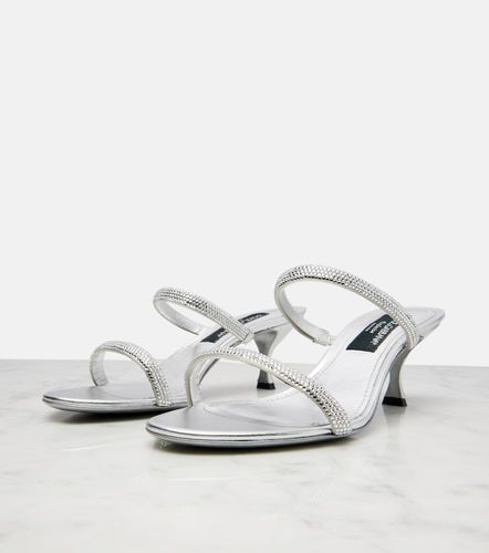 Mules 60 en satin à cristaux - Dolce&Gabbana - Modalova