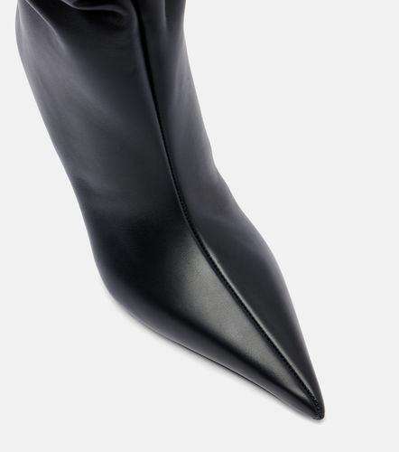 Amina Muaddi Bottes Anok 90 en cuir - Amina Muaddi - Modalova