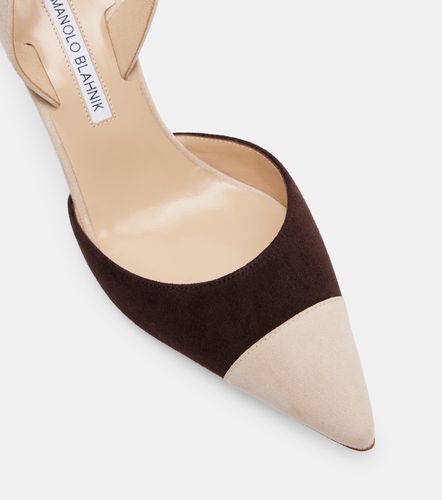 Escarpins slingback Capsli 70 en daim - Manolo Blahnik - Modalova
