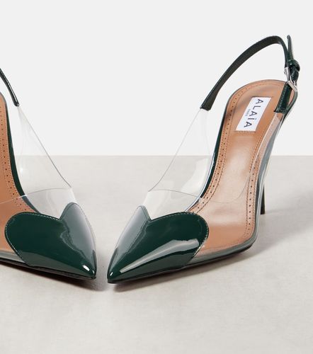Alaïa Escarpins Le Cœur 90 en cuir verni et PU - Alaia - Modalova
