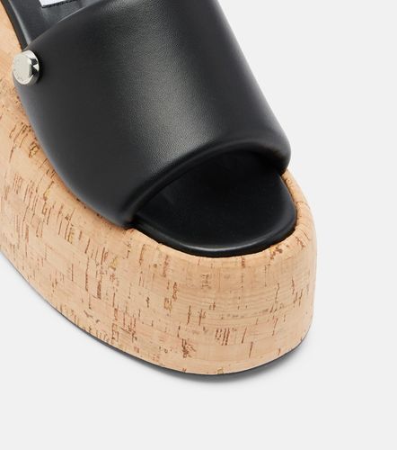 Mules compensées Mochi en cuir - The Attico - Modalova