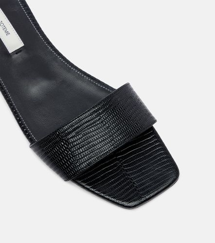 Toteme Mules en cuir façon lézard - Toteme - Modalova