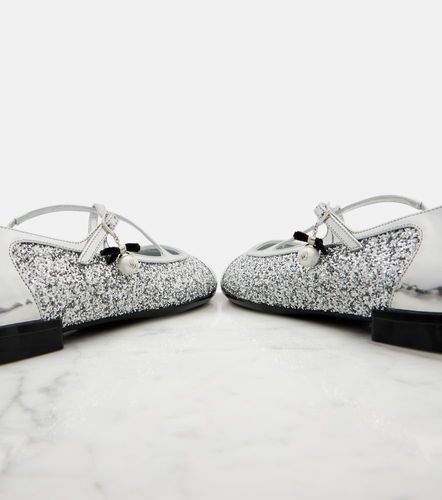 Ballerines Eleri en cuir à paillettes - Jimmy Choo - Modalova