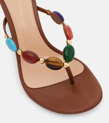 Mules en cuir à ornements - Gianvito Rossi - Modalova