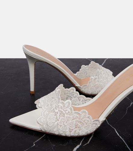 Gianvito Rossi Mules 85 à dentelle - Gianvito Rossi - Modalova