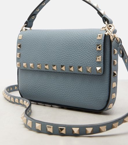 Sac Rockstud Mini en cuir à anse supérieure - Valentino Garavani - Modalova