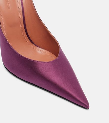 Escarpins Anok 105 en satin - Amina Muaddi - Modalova