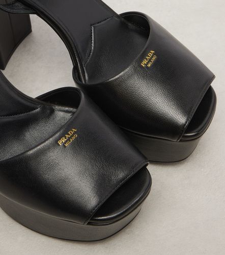 Prada Sandales à plateau en cuir - Prada - Modalova