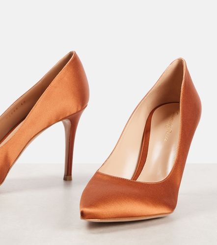 Escarpins Gianvito 85 en satin - Gianvito Rossi - Modalova