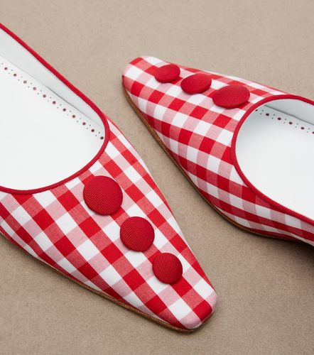 Escarpins Alexa à carreaux vichy - Manolo Blahnik - Modalova