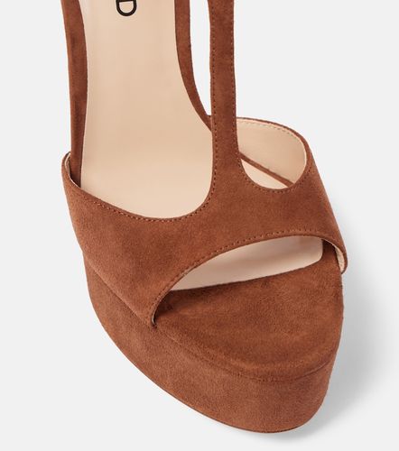 Sandales à plateau Angelina 130 en daim - Tom Ford - Modalova