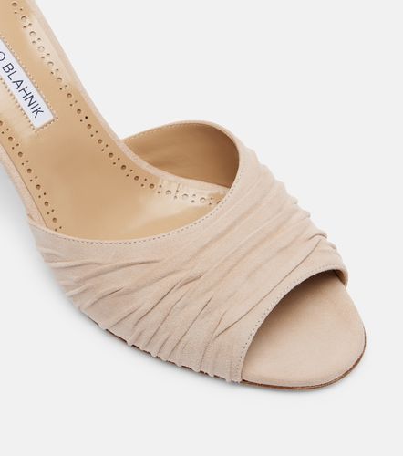 Manolo Blahnik Mules Pirua en daim - Manolo Blahnik - Modalova