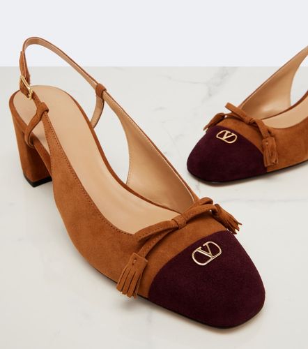Escarpins slingback Valet Du Roi en daim - Valentino Garavani - Modalova