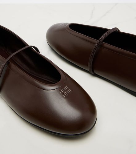 Miu Miu Ballerines en cuir - Miu Miu - Modalova