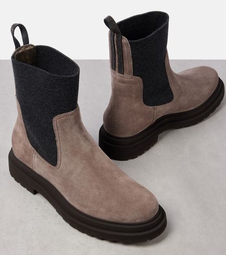 Brunello Cucinelli Bottines en daim - Brunello Cucinelli - Modalova