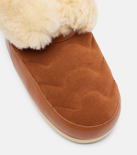 Bottes après-ski EVX en daim et cuir - Moon Boot - Modalova