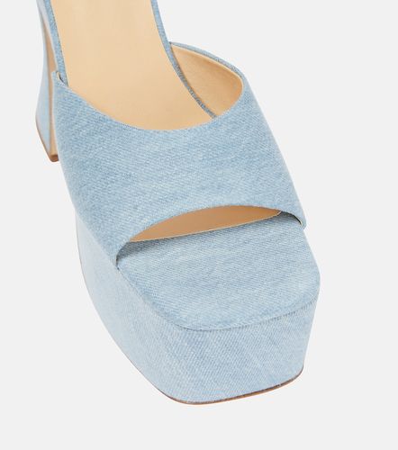 Mules à plateau en denim - Magda Butrym - Modalova