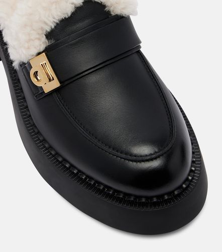 Mocassins Caminia en cuir et shearling - Ferragamo - Modalova